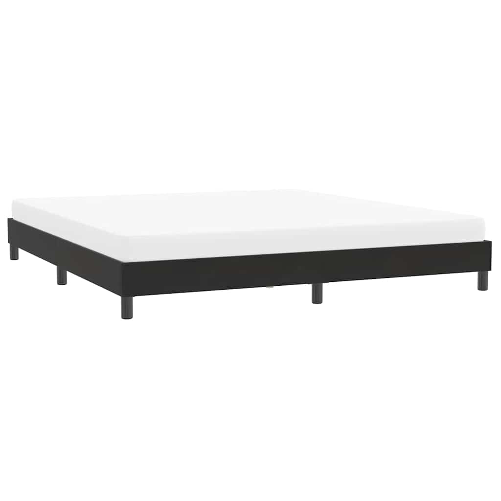 Cadre de lit sans matelas noir 200x220 cm velours - XIOS