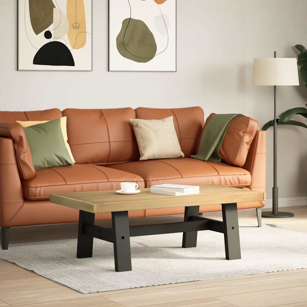 Table basse NOAIN pieds en forme de A 120x60x40 cm massif pin - XIOS