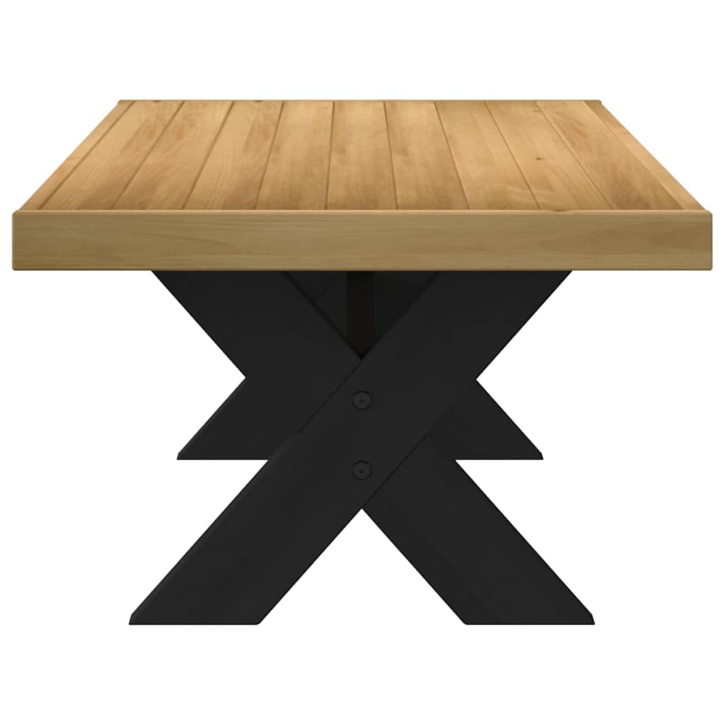 Table basse NOAIN pieds en forme de X 120x60x40 cm massif pin - XIOS