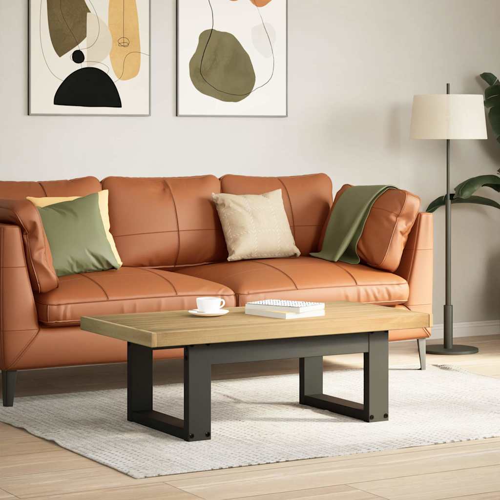 Table basse NOAIN pieds en forme de U 120x60x40 cm massif pin - XIOS