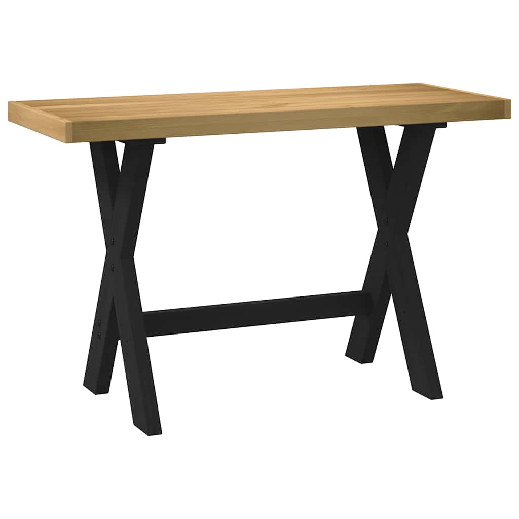 Bureau NOAIN pieds en forme de X 120x50x75 cm bois massif pin - XIOS