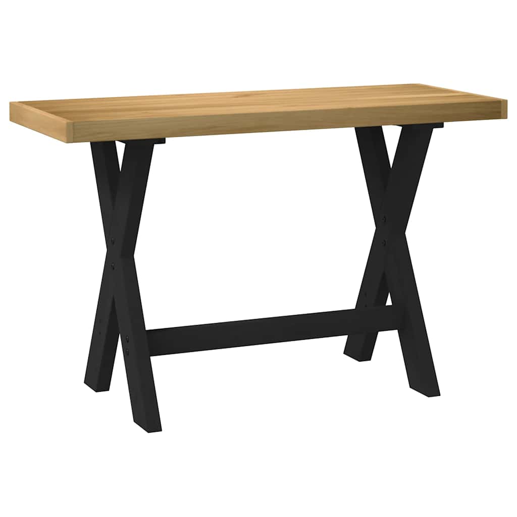 Bureau NOAIN pieds en forme de X 120x50x75 cm bois massif pin - XIOS