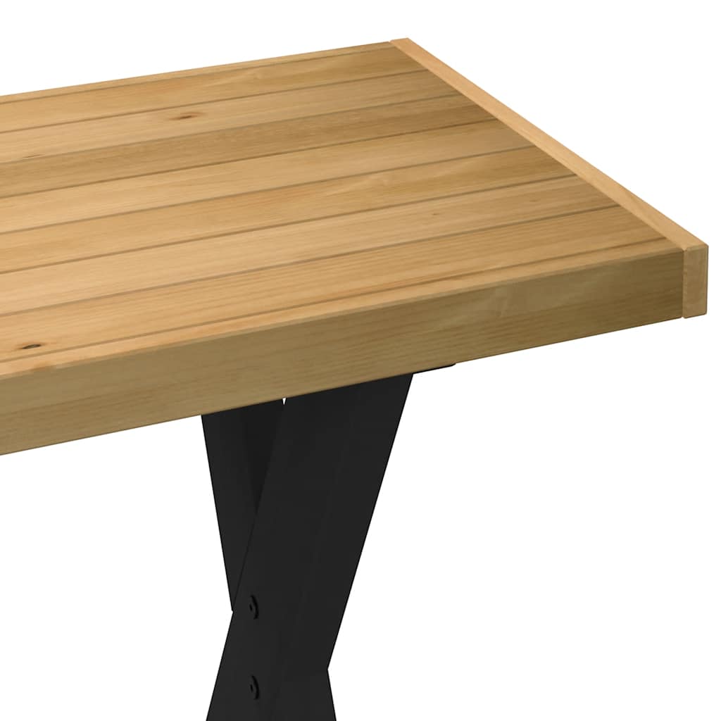 Bureau NOAIN pieds en forme de X 120x50x75 cm bois massif pin - XIOS