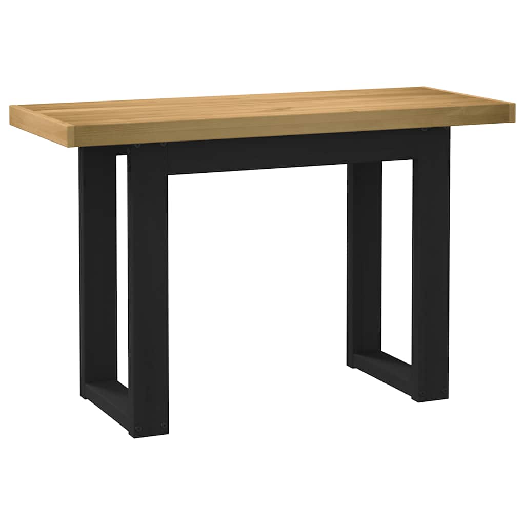 Bureau NOAIN pieds en forme de U 120x50x75 cm bois massif pin - XIOS