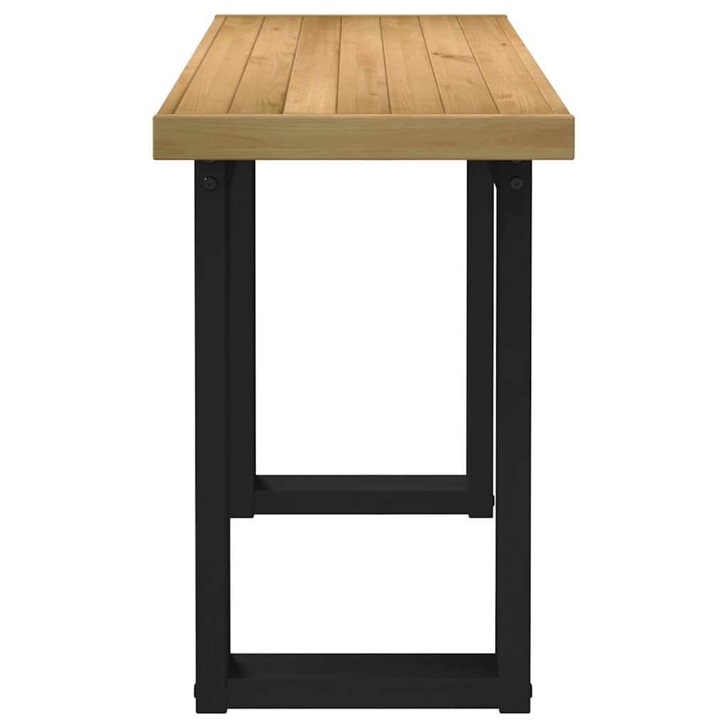 Bureau NOAIN pieds en forme de U 120x50x75 cm bois massif pin - XIOS
