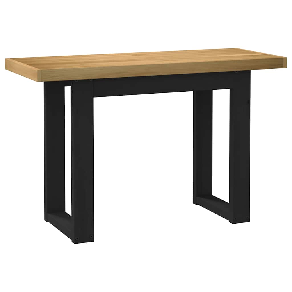 Bureau NOAIN pieds en forme de U 120x50x75 cm bois massif pin - XIOS