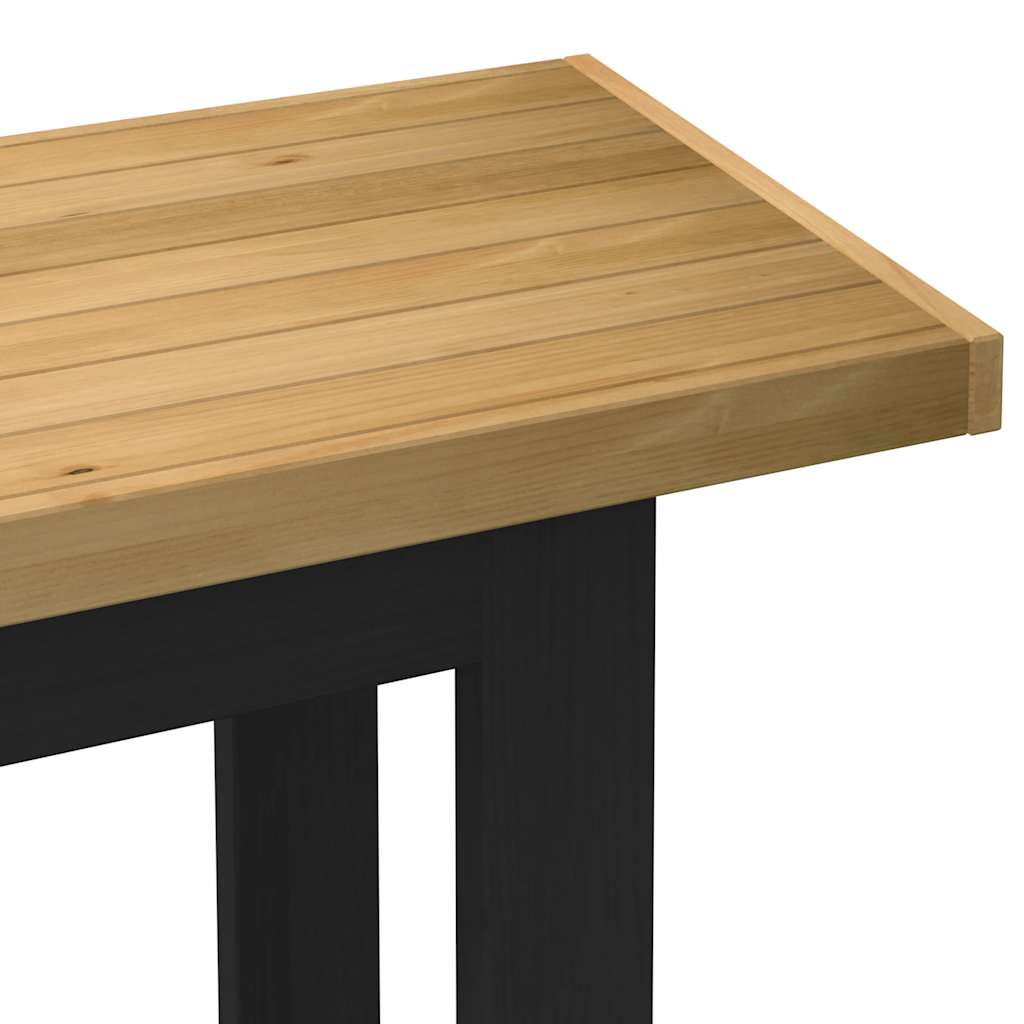 Bureau NOAIN pieds en forme de U 120x50x75 cm bois massif pin - XIOS