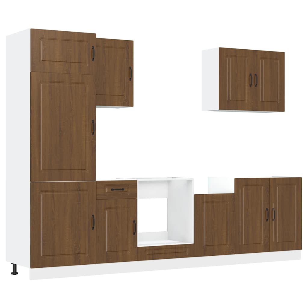 Ensemble d'armoires de cuisine 7 pcs Kalmar bois d'ingénierie Meubles de cuisine vidaXL