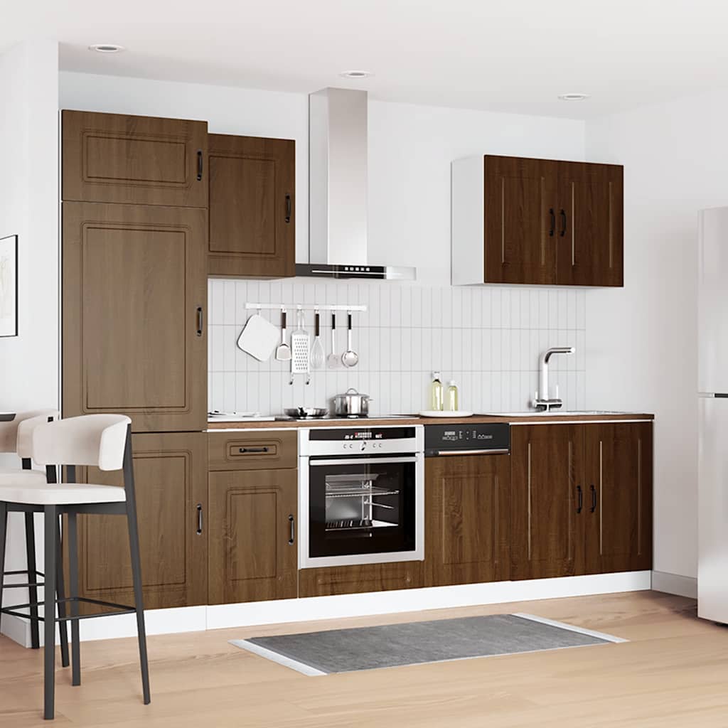 Ensemble d'armoires de cuisine 7 pcs Kalmar bois d'ingénierie Meubles de cuisine vidaXL