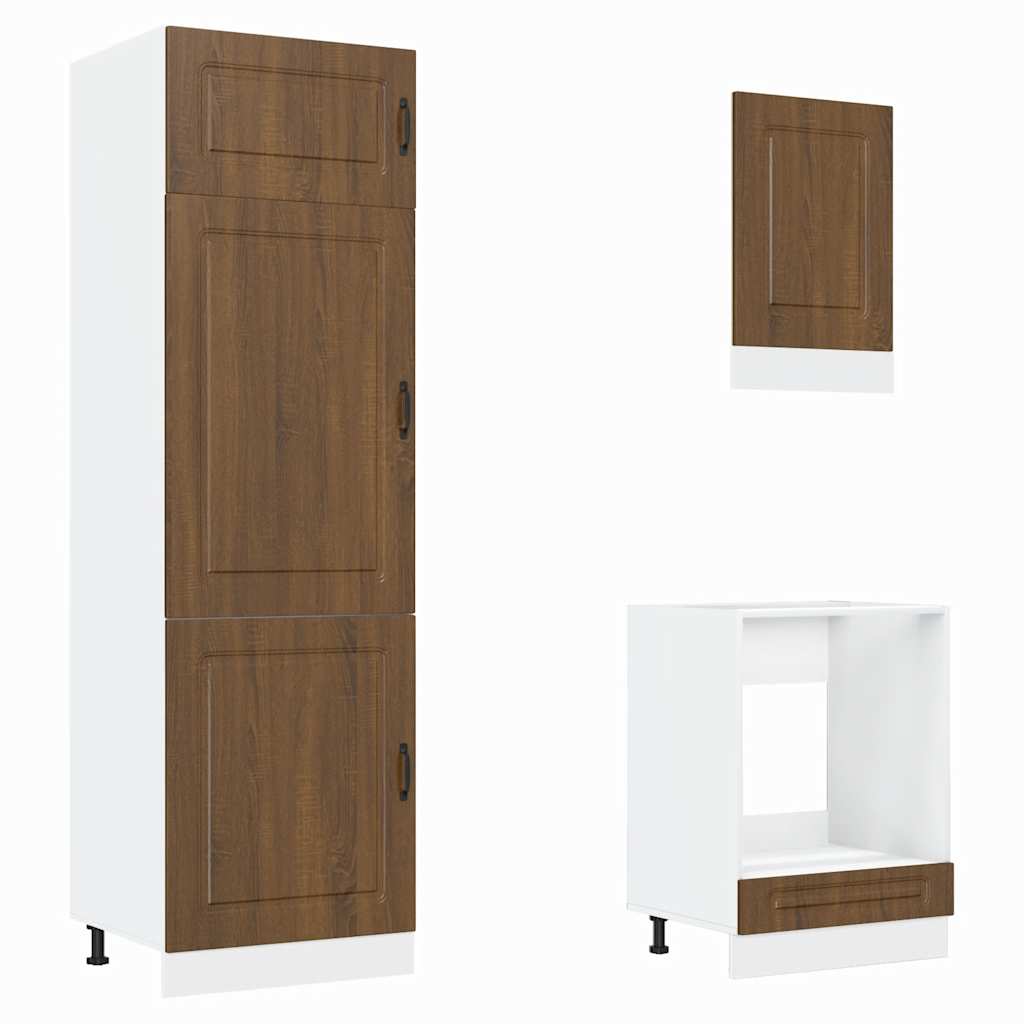 Ensemble d'armoires de cuisine 7 pcs Kalmar bois d'ingénierie Meubles de cuisine vidaXL