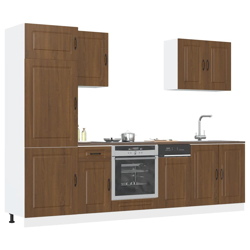 Ensemble d'armoires de cuisine 7 pcs Kalmar bois d'ingénierie Meubles de cuisine vidaXL