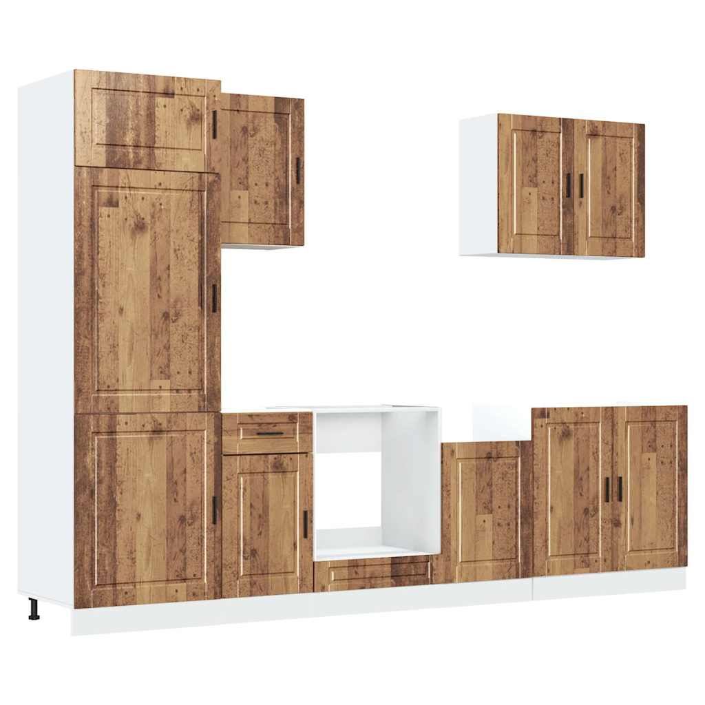 Ensemble d'armoires de cuisine 7 pcs Kalmar bois d'ingénierie Meubles de cuisine vidaXL