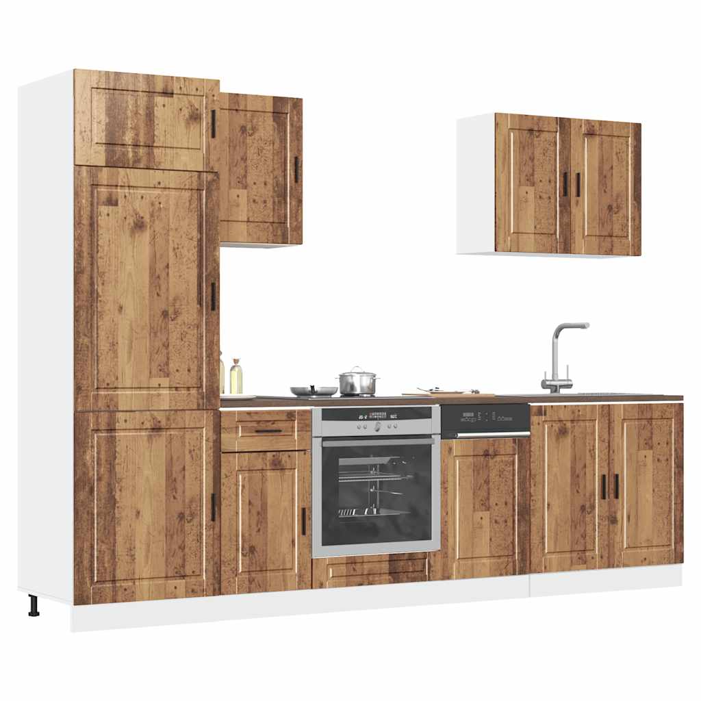 Ensemble d'armoires de cuisine 7 pcs Kalmar bois d'ingénierie Meubles de cuisine vidaXL
