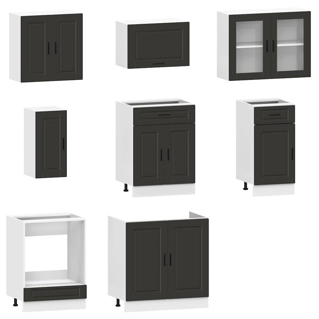 Ensemble d'armoires de cuisine 8 pcs Kalmar bois d'ingénierie Meubles de cuisine vidaXL