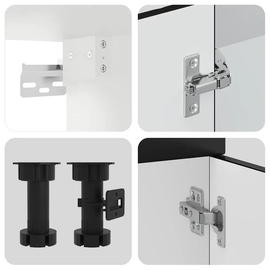 Ensemble d’armoires de cuisine 4 pcs Kalmar bois d’ingénierie - XIOS