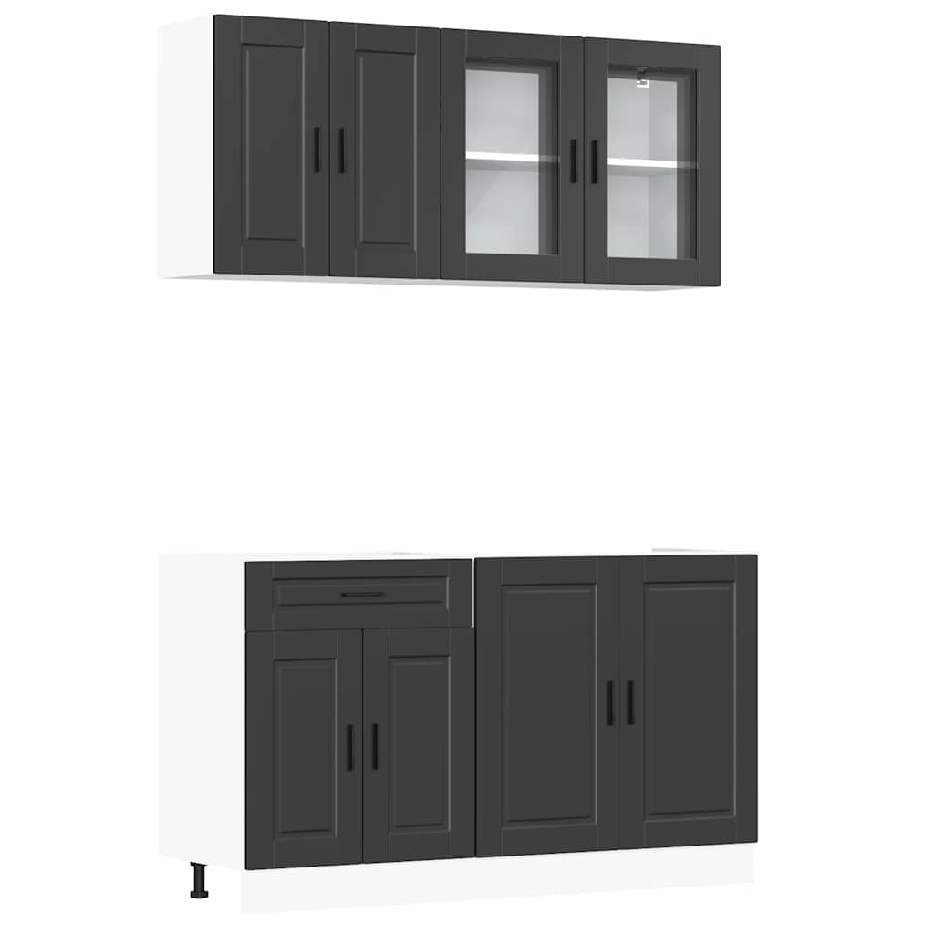 Ensemble d'armoires de cuisine 4 pcs Kalmar bois d'ingénierie Meubles de cuisine vidaXL