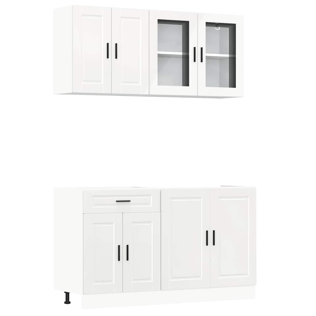 Ensemble d'armoires de cuisine 4 pcs Kalmar bois d'ingénierie Meubles de cuisine vidaXL