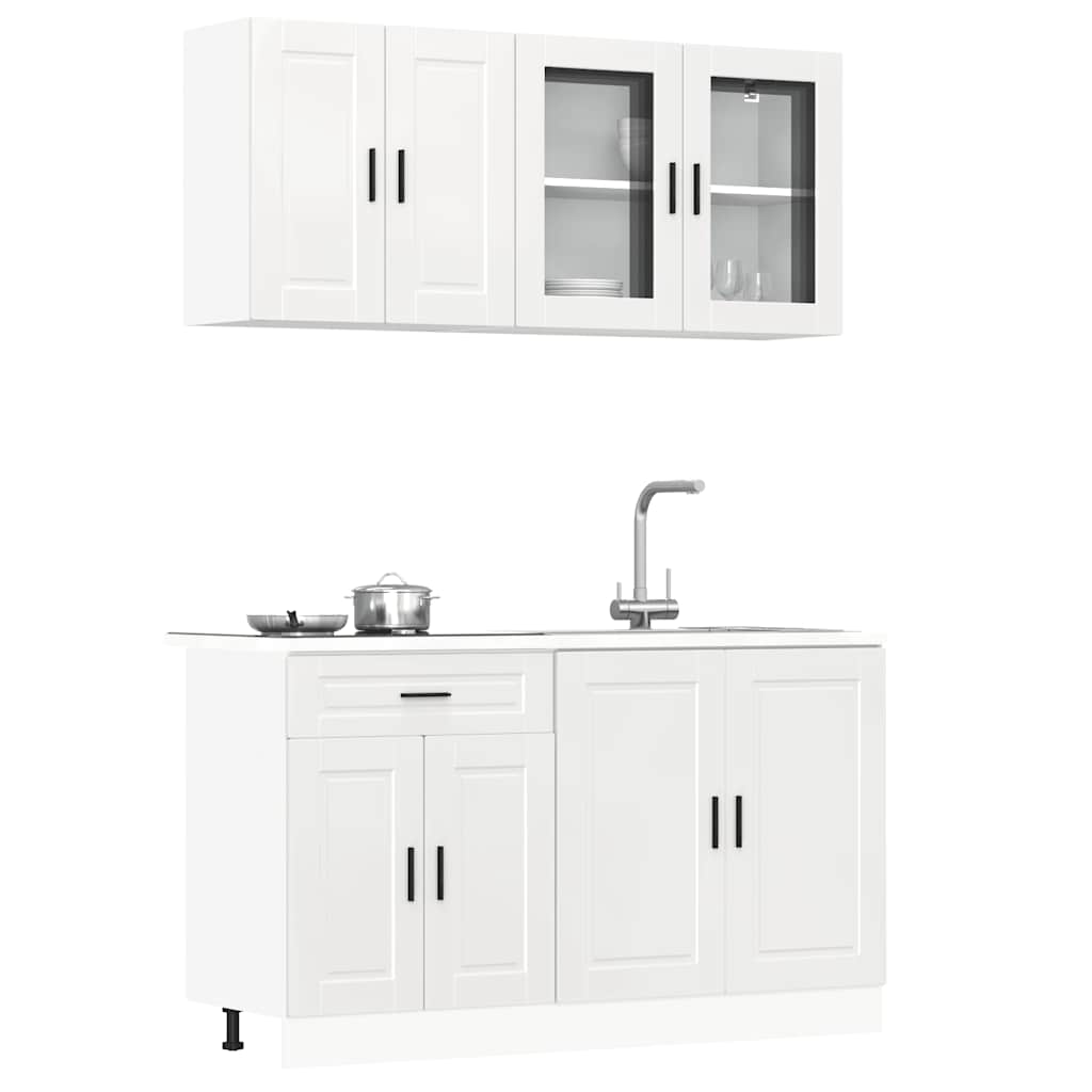 Ensemble d'armoires de cuisine 4 pcs Kalmar bois d'ingénierie Meubles de cuisine vidaXL