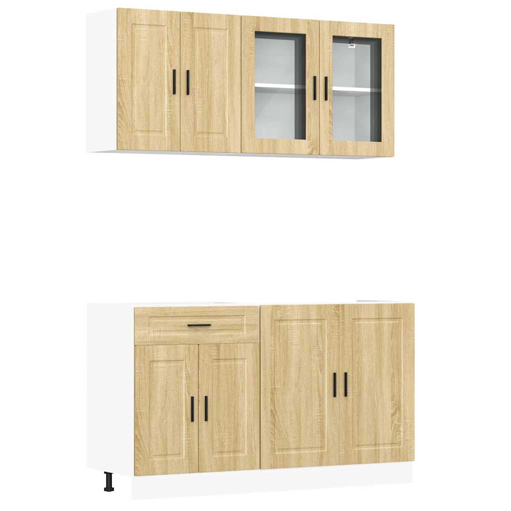 Ensemble de 4 meubles de cuisine "Porto" en chêne Sonoma - XIOS
