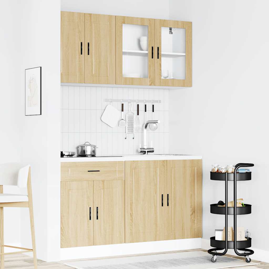 Ensemble de 4 meubles de cuisine "Porto" en chêne Sonoma - XIOS