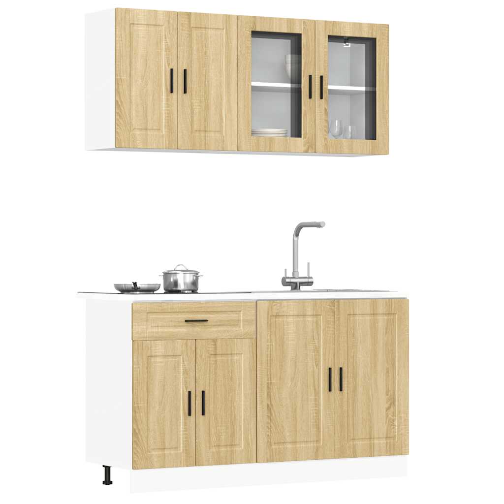 Ensemble de 4 meubles de cuisine "Porto" en chêne Sonoma - XIOS