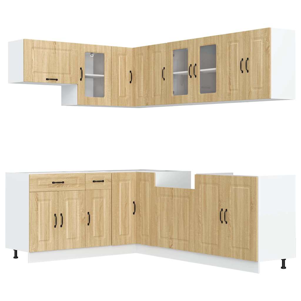 Ensemble d'armoires de cuisine 11 pcs Kalmar bois d'ingénierie Meubles de cuisine vidaXL