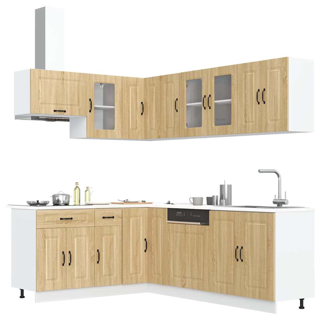 Ensemble d'armoires de cuisine 11 pcs Kalmar bois d'ingénierie Meubles de cuisine vidaXL