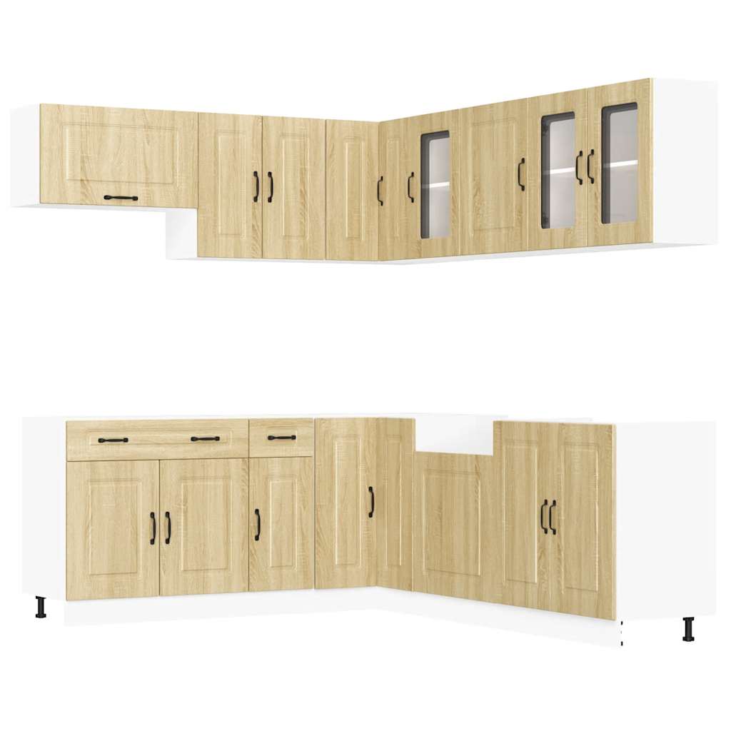 Ensemble d'armoires de cuisine 11 pcs Kalmar bois d'ingénierie Meubles de cuisine vidaXL