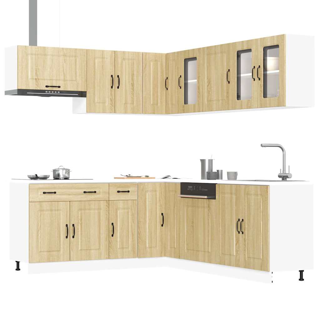 Ensemble d'armoires de cuisine 11 pcs Kalmar bois d'ingénierie Meubles de cuisine vidaXL