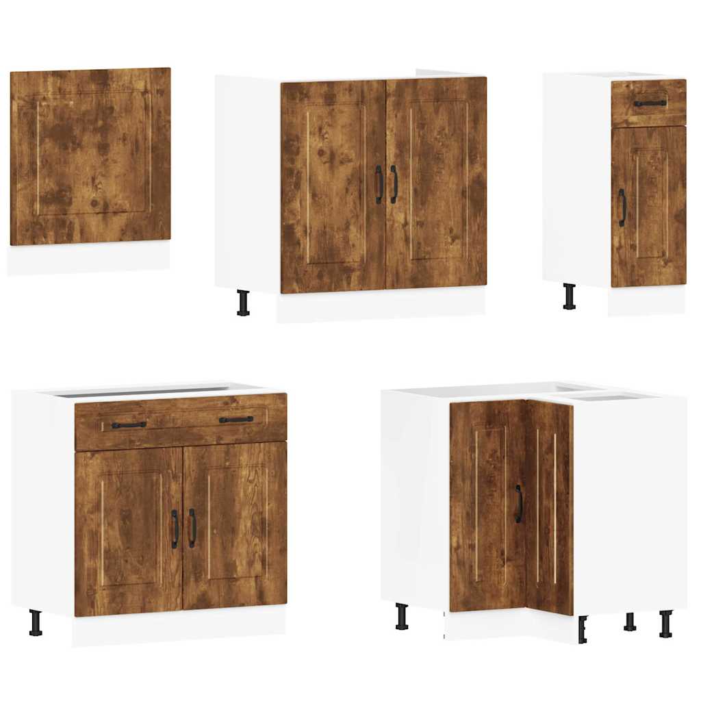 Ensemble d'armoires de cuisine 11 pcs Kalmar bois d'ingénierie Meubles de cuisine vidaXL