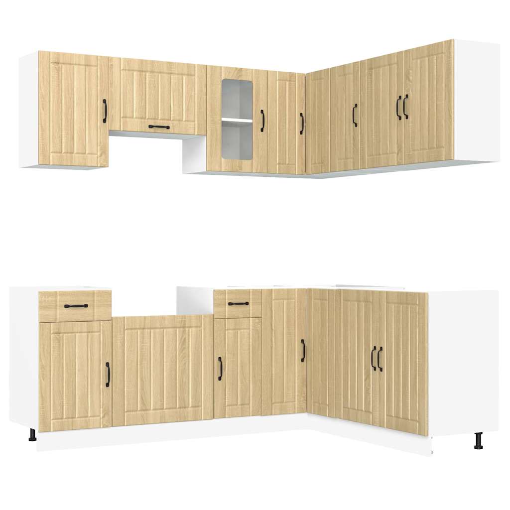 Ensemble d'armoires de cuisine 11 pcs Kalmar bois d'ingénierie Meubles de cuisine vidaXL