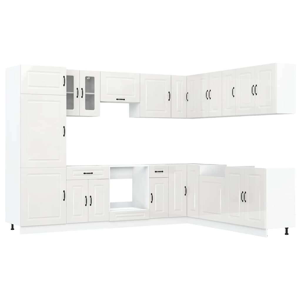 Ensemble d'armoires de cuisine 14 pcs Kalmar bois d'ingénierie