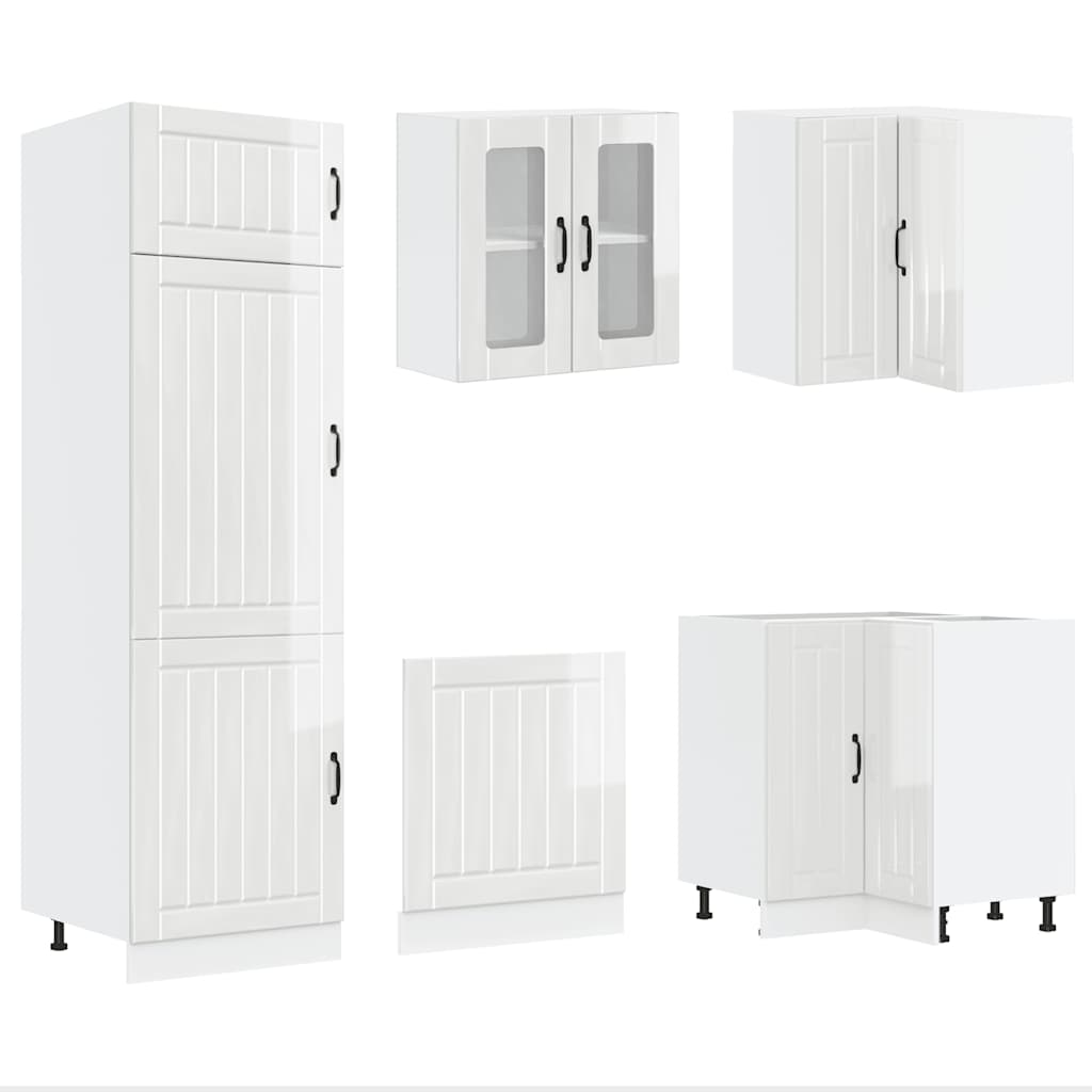 Ensemble d'armoires de cuisine 14 pcs Lucca bois d'ingénierie Meubles de cuisine vidaXL