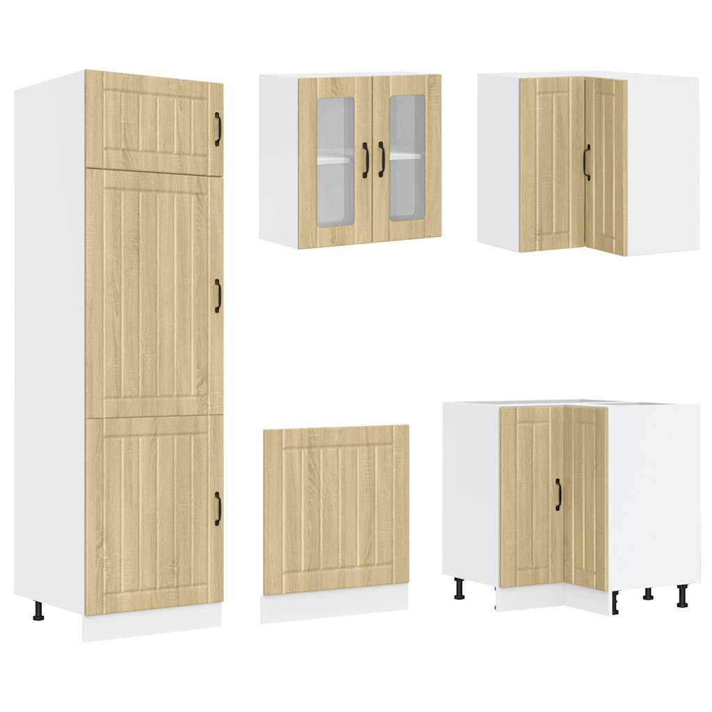 Ensemble d'armoires de cuisine 14 pcs Lucca bois d'ingénierie Meubles de cuisine vidaXL