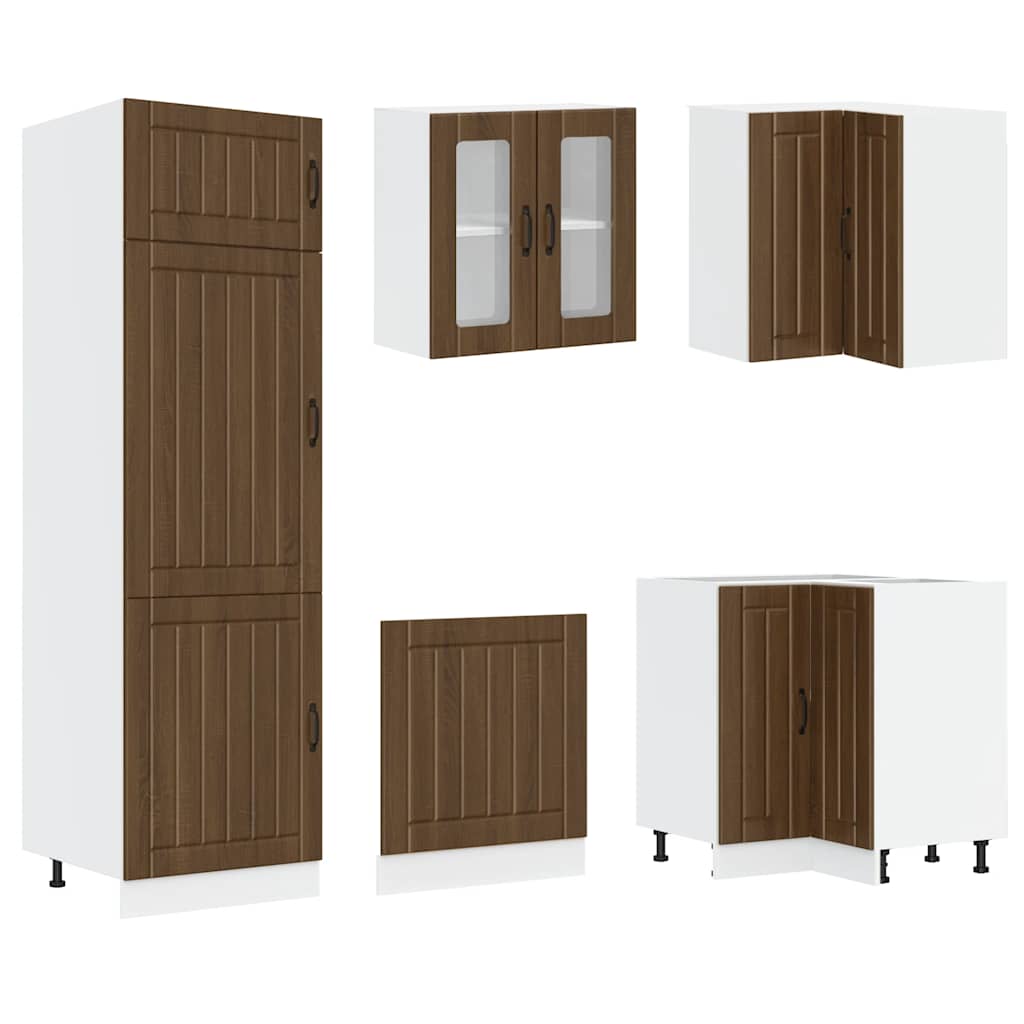 Ensemble d'armoires de cuisine 14 pcs Lucca bois d'ingénierie Meubles de cuisine vidaXL
