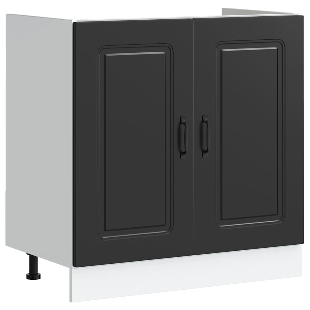 Armoire de cuisine Kalmar Noir 80 x 46 x 81,5 cm - XIOS