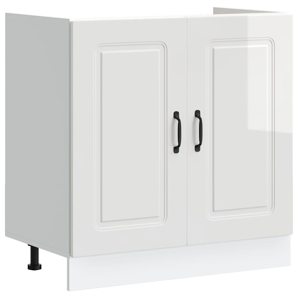 Armoire de cuisine Kalmar Blanc Brillant 80 x 46 x 81,5 cm - XIOS