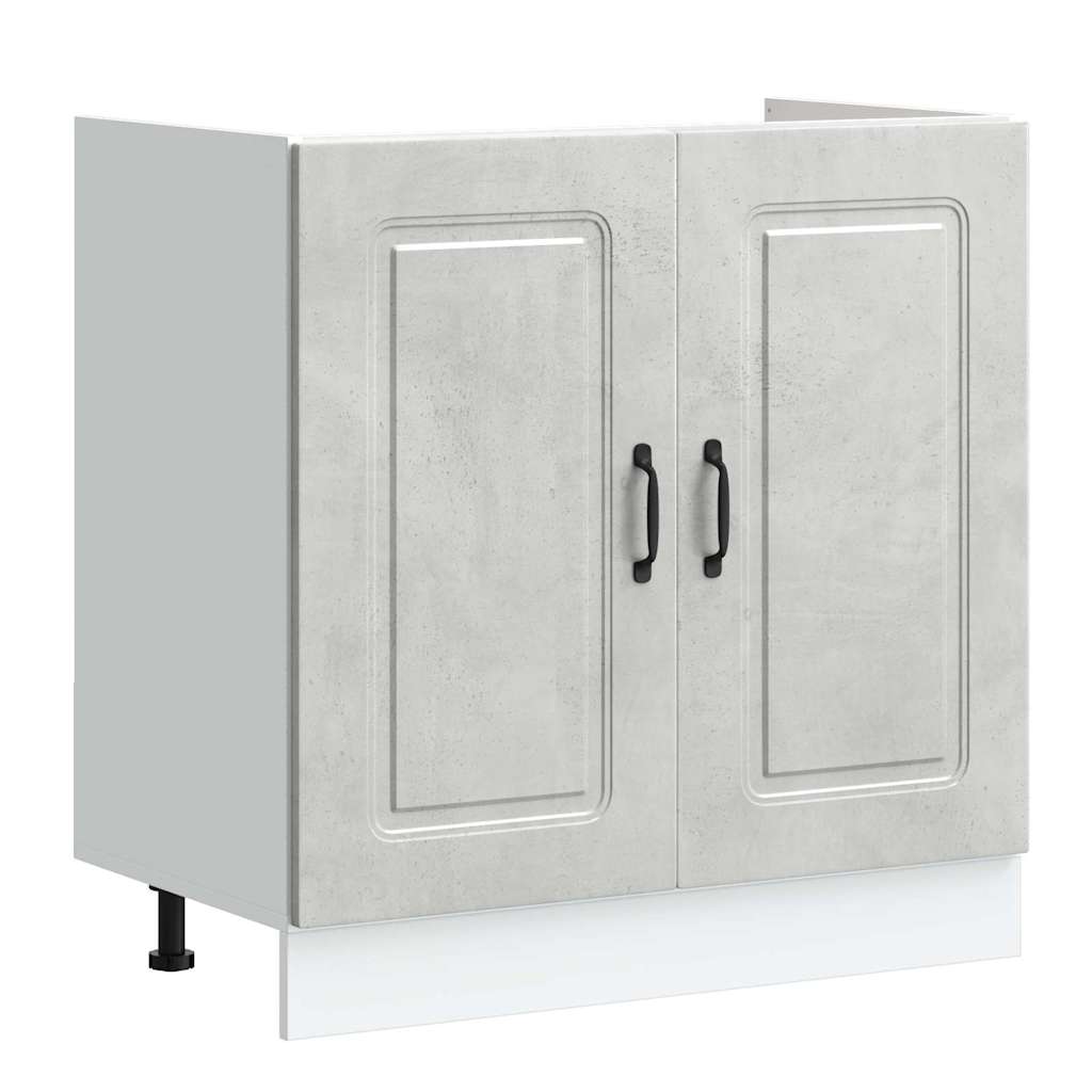 Armoire de cuisine Kalmar Gris béton 80 x 46 x 81,5 cm - XIOS