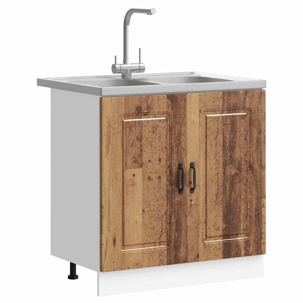 Armoire de cuisine Kalmar Bois ancien 80 x 46 x 81,5 cm - XIOS