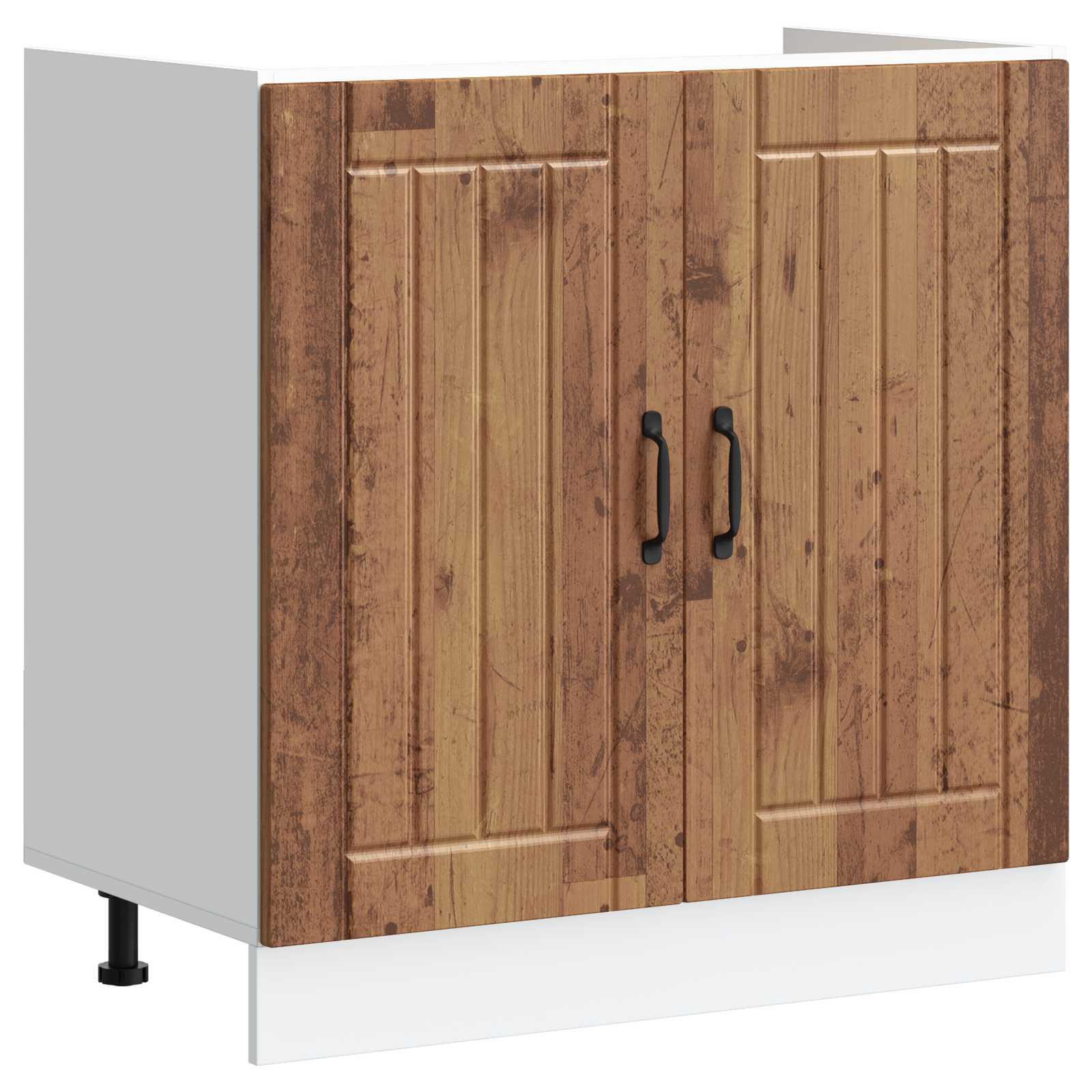 Meuble sous évier Lucca 2 pc Bois ancien Bois d'ingénierie - XIOS