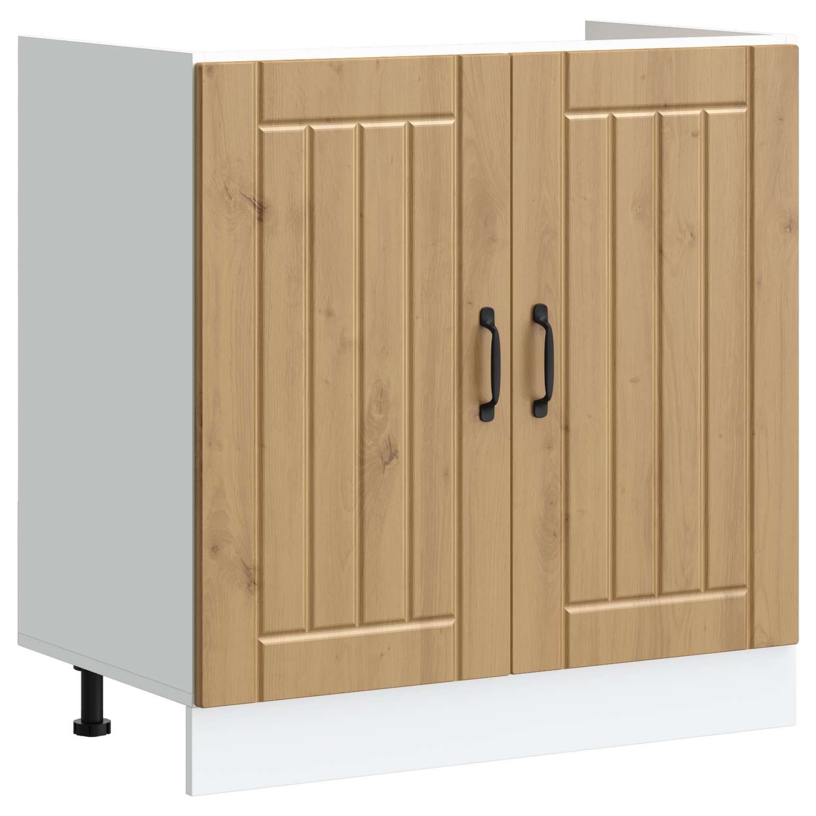 Meuble sous évier Lucca 2 pc Chêne artisanal Bois d'ingénierie - XIOS