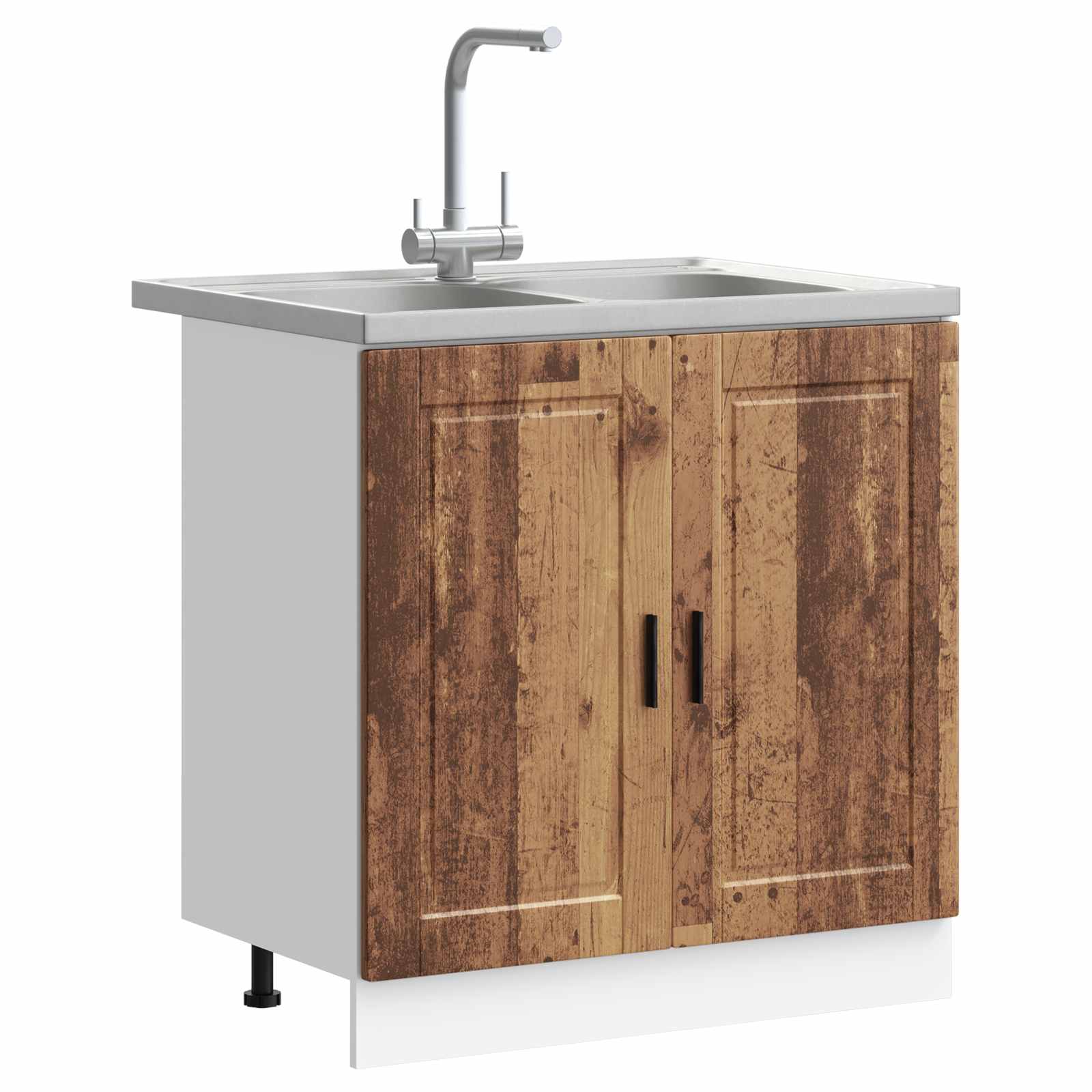 Meuble sous évier Porto 2 pc Marron 80 x 46 x 81,5 cm - XIOS