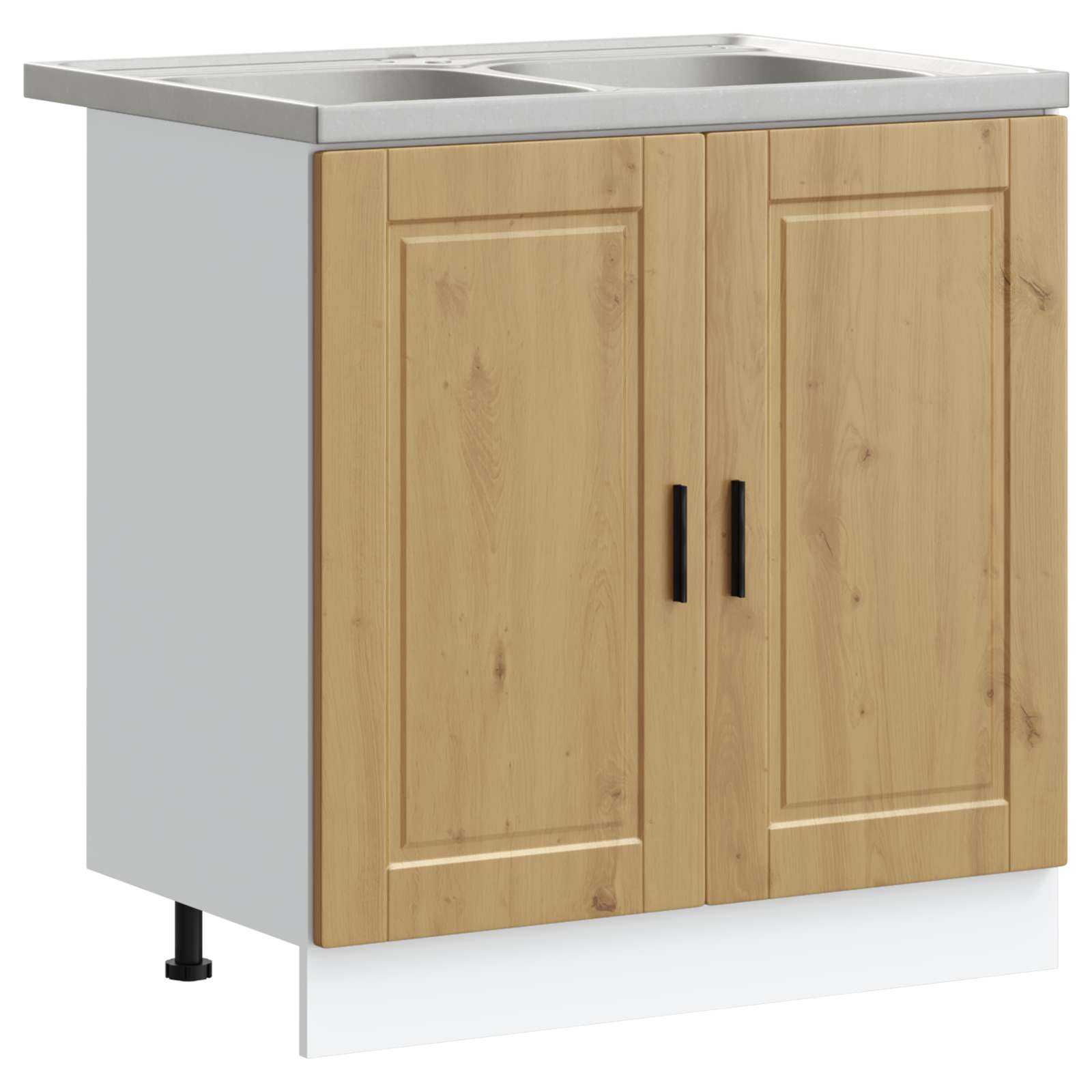 Meuble sous évier Porto 2 pc Marron 80 x 46 x 81,5 cm - XIOS