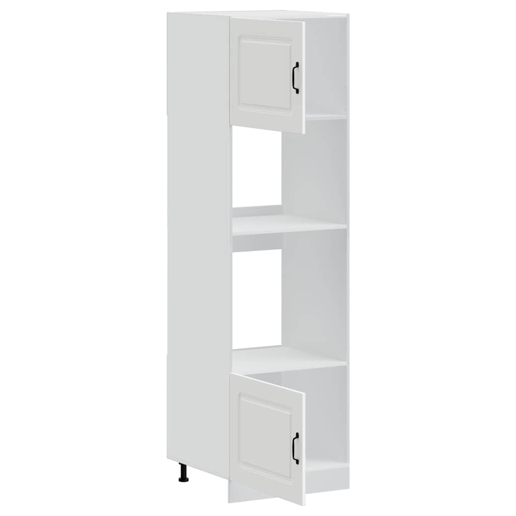 Armoires de four 2 pcs Kalmar blanc bois d'ingénierie - XIOS
