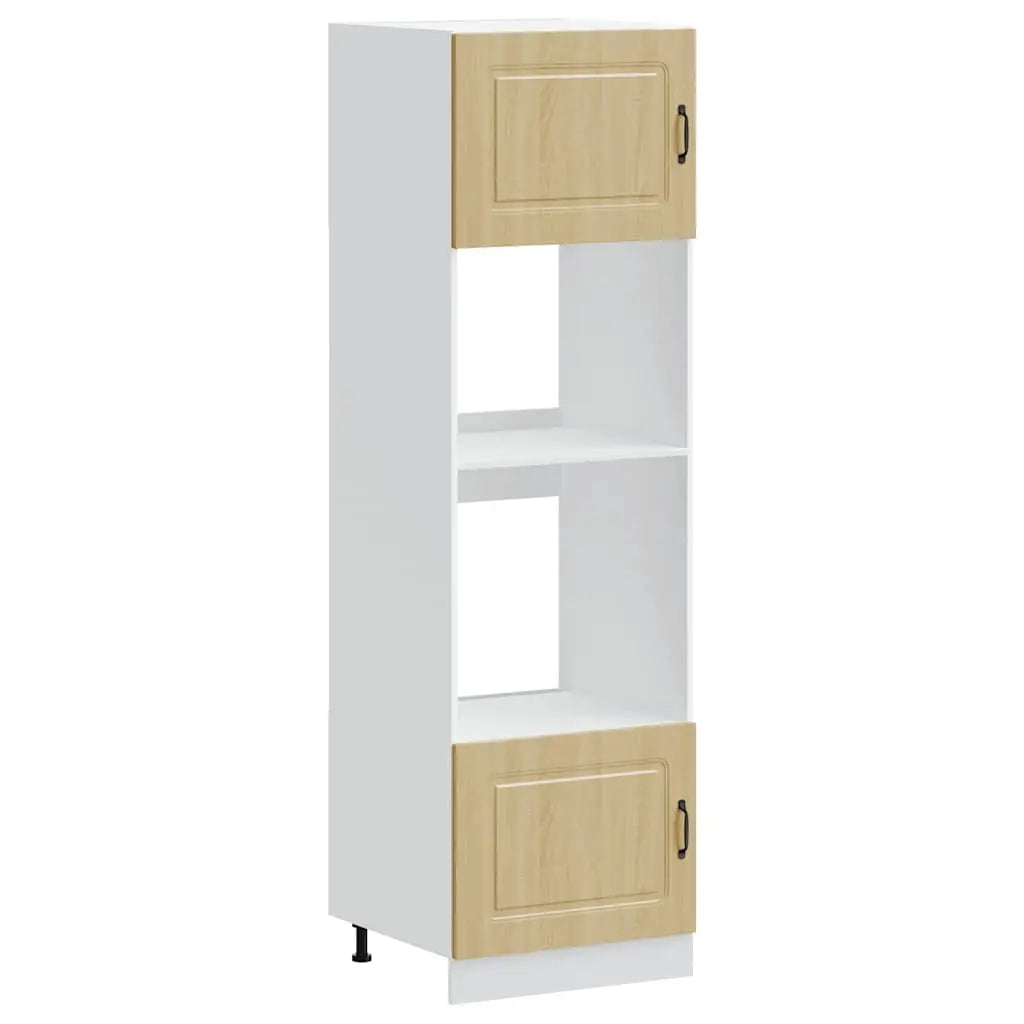 Armoires de four 2 pièces ’Kalmar’ en bois d’ingénierie chêne Sonoma - XIOS