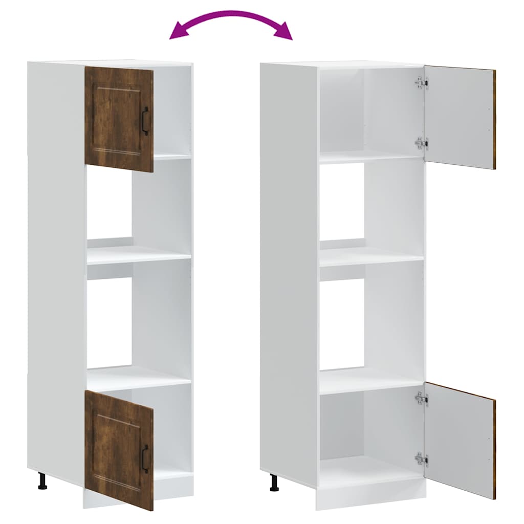 Armoires de four 2 pièces "Kalmar" Chêne fumé Bois d'ingénierie - XIOS