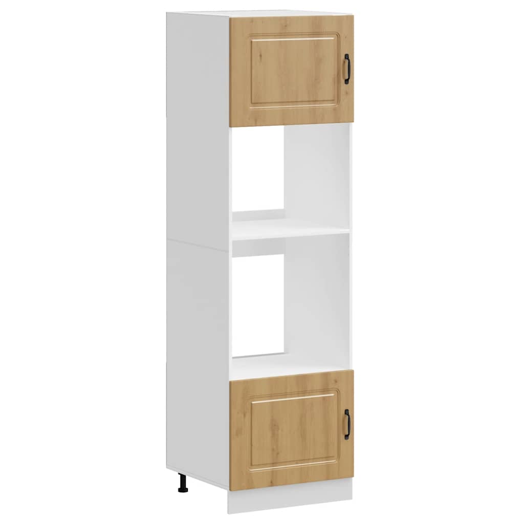 Armoires de four 2 pièces "Kalmar" Chêne artisanal Bois d'ingénierie - XIOS