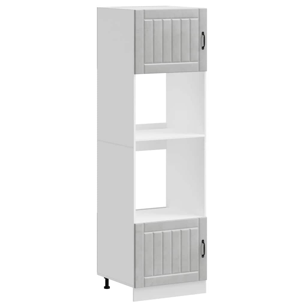 Armoires de four 2 pcs Kalmar gris béton bois d'ingénierie Meubles de cuisine vidaXL