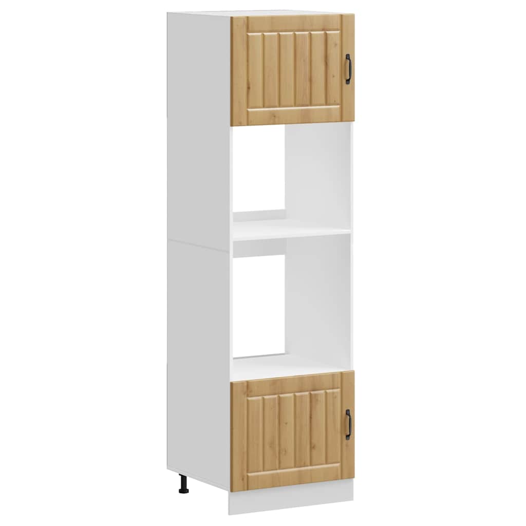 Armoires de four 2 pièces "Lucca" Chêne artisanal Bois d'ingénierie - XIOS