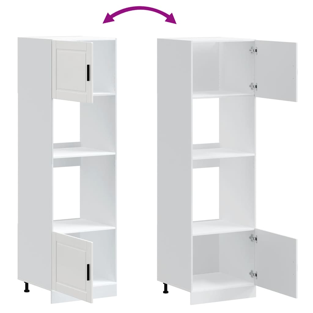 Armoires de four 2 pcs Porto blanc bois d'ingénierie - XIOS